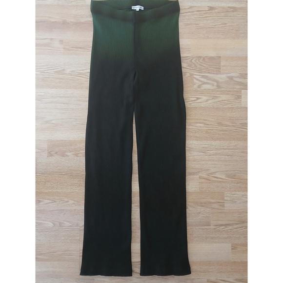 Cotton Citizen Ibiza Ombre Ribbed Pants in Forest Green Size Medium - Picture 3 of 7